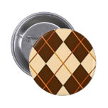 Brown Plaid Buttons