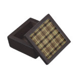Brown Plaid Jewelry/Trinket Box for Him Premium Trinket Box