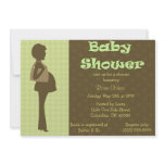 Brown Polka Dots (light green) Invitation