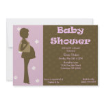 Brown Polka Dots (light pink) Invitation
