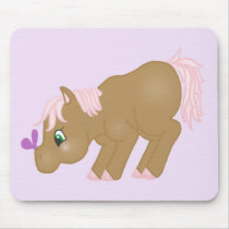 Brown Pony Mousepad