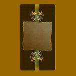 Brown Posies Apothecary Label labels