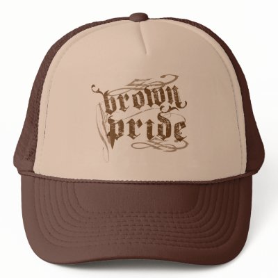 Brown Pride trendy hats Funny Latin screen tees