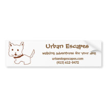 Brown Puppy Bumper Sticker bumper stickers by Urbanescapes Brown Puppy Bumper Sticker bumper stickers