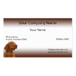 Brown Puppy on a Brown Gradient Business Card Template