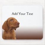 Brown Puppy on a Brown Gradient Mousepad