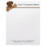 Brown Puppy with a Bone Letterhead