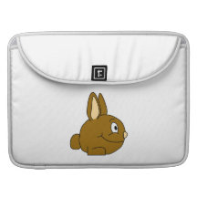 Brown Rabbit Cartoon Sleeve For MacBook Pro