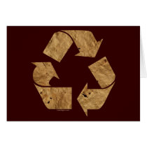 Brown Recycle Sign Card