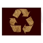 Brown Recycle Sign Card