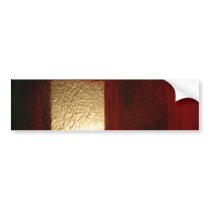 Brown Red Gold Abstract Bumper Stickers