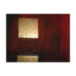 Brown Red Gold Abstract Post Card