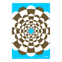 Brown Retro Flower Poster posters