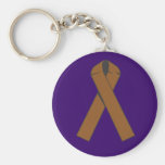 Brown Ribbon Apparel and Products Key Chains
