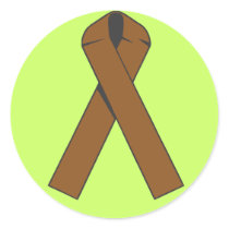 Brown Ribbon Apparel and Products stickers