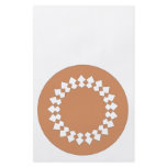 Brown Round Wheel Pattern Graphic Design. flyers