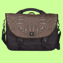 Brown Satin Look Commuter bagTribal commuterbag