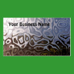 Brown, Slate, Silver  White Abstract Business Card business cards