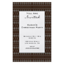Brown Snowflake Design Full Color Flyer