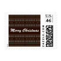 Brown Snowflake Design Stamps