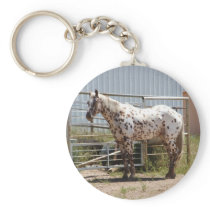 Brown spotted Appaloosa horse Keychain