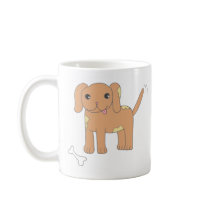 Brown Spotted Puppy Dog mugs