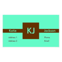Brown Square Business Card Templates