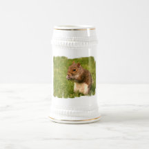 Brown Squirrel Beer Stein Mugs