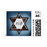 Brown Star of David RSVP stamp