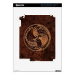 Brown Stone Yin Yang Scorpions iPad 3 Decals