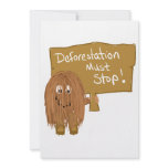 Brown stop deforestation invitations