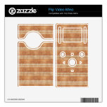 Brown striped texture flip video mino skins