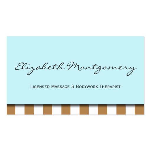 Brown Stripes Modern Appointment Business Card
