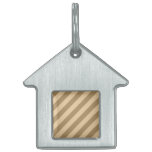 Brown Stripes. pet tags