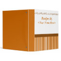 Brown Stripes Recipe Book binders by cyclegirl Brown Stripes Recipe Book binders