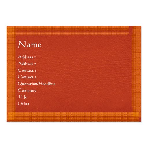 Brown Stylish Border n Surface Business Card Template (front side)