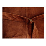 Brown Suede With Strap And Buckle Post Cards