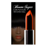 Brown Sugar II - Afrocentric Cosmetics, Makeup Business Card Template