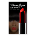 Brown Sugar II - Afrocentric Cosmetics, Makeup Business Card Template