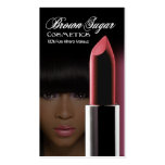Brown Sugar II - Afrocentric Cosmetics, Makeup Business Card Template