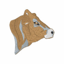 Brown Swiss embroidered shirts
