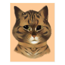 Brown Tabby Cat Postcard
