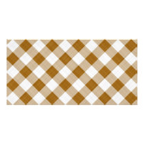 brown table cloth photo cards