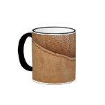 Brown Tan Orange Leather Look Texture Mug