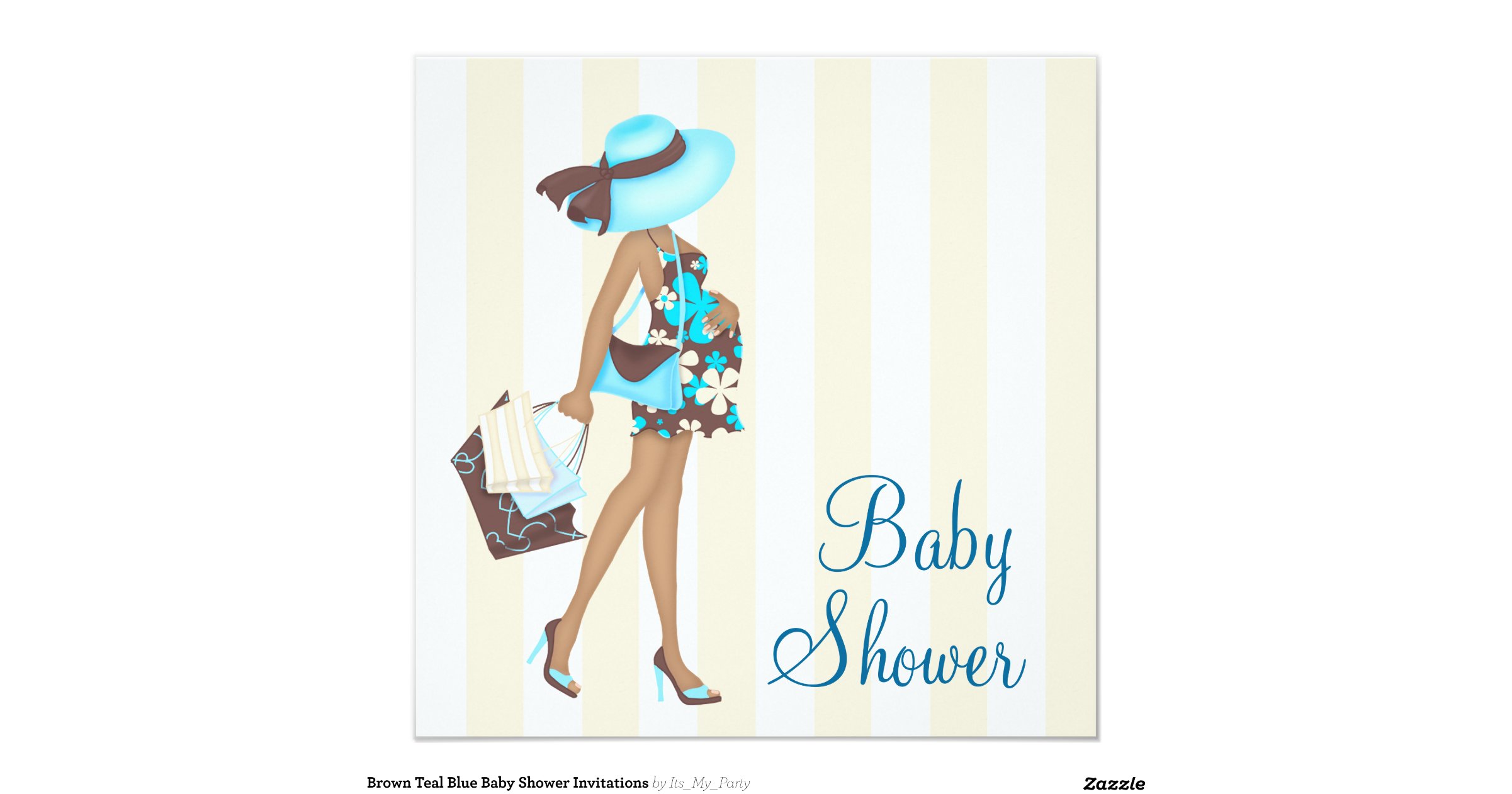 brown_teal_blue_baby_shower_invitations