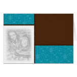 Brown/Teal Photo Template Card