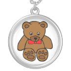 Brown Teddy Bear Cartoon Necklace necklace