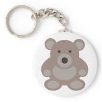 Brown Teddy Bear Key Chains