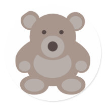Brown Teddy Bear stickers by waltersroom Brown Teddy Bear stickers