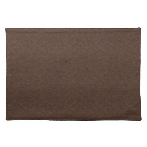 Brown Textured Leather Placemat Zazzle